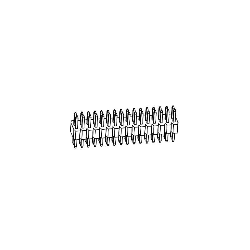 PH1.0mm Pin Header Double row straight series